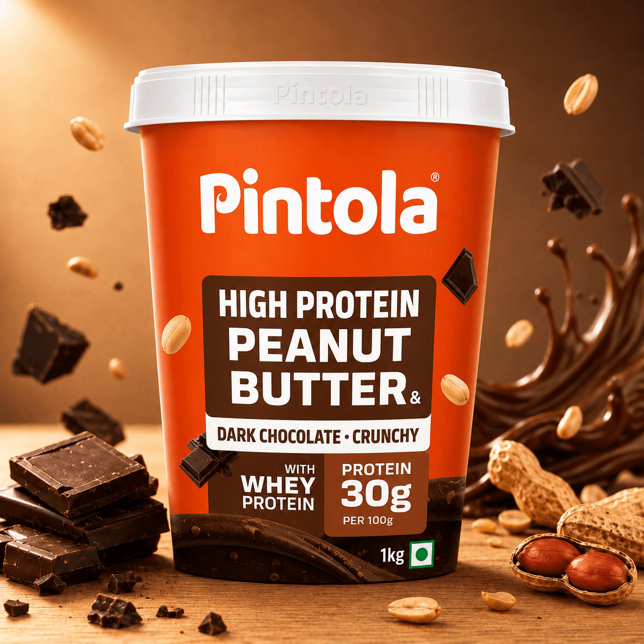 PINTOLA High Protein Peanut Butter · CRUNCHY