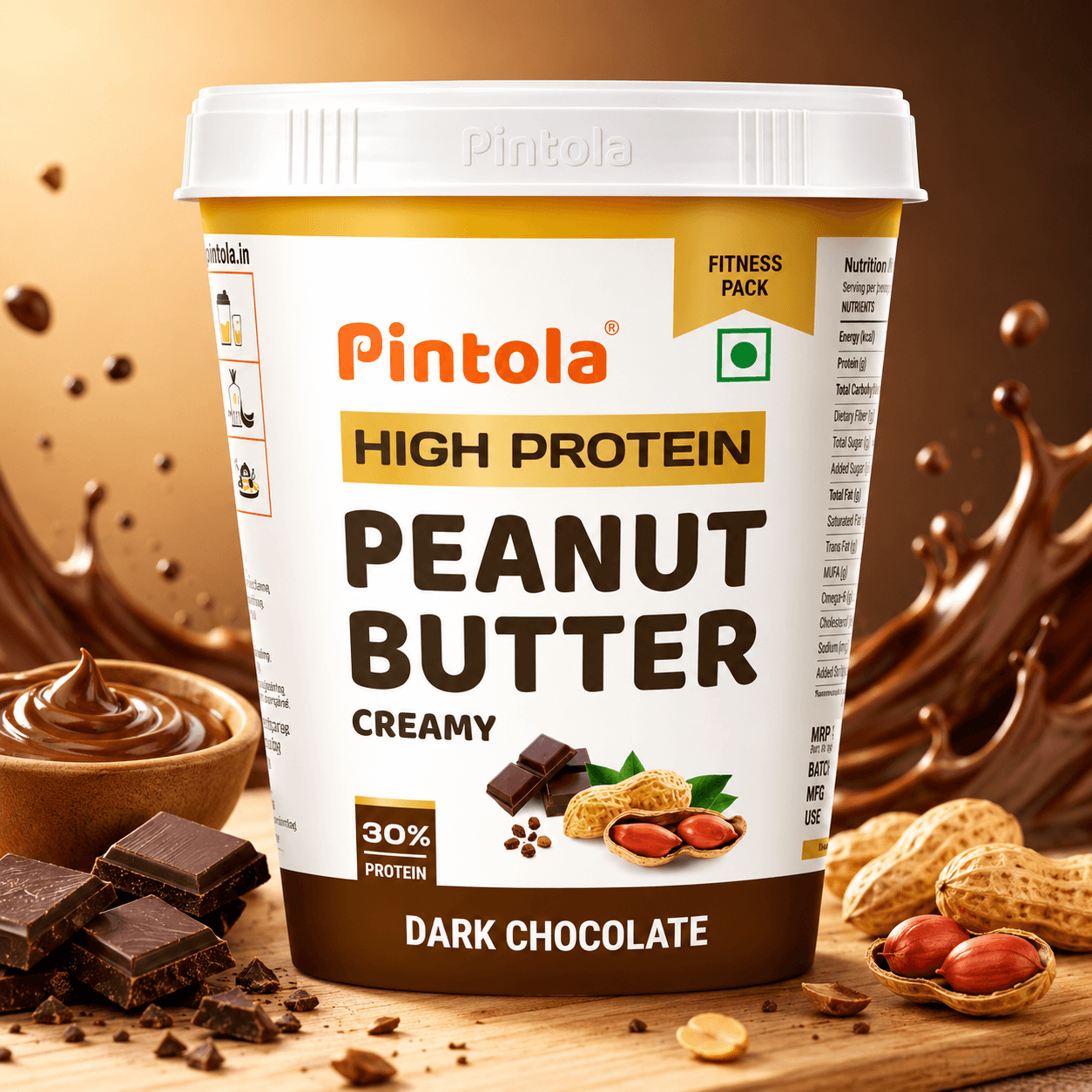 PINTOLA High Protein Peanut Butter · CREAMY